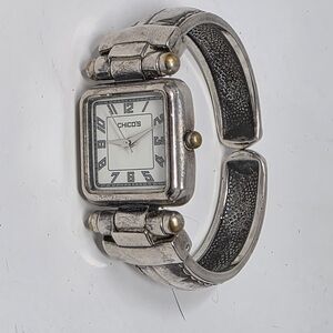 Chico's Silver Watch with Square Face